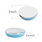 Professional No rebound Steel Bench Block, Metal Stamping Block for Jewelry Making - 3 inch Round Block with Mirror Polishing and Chrome Plating